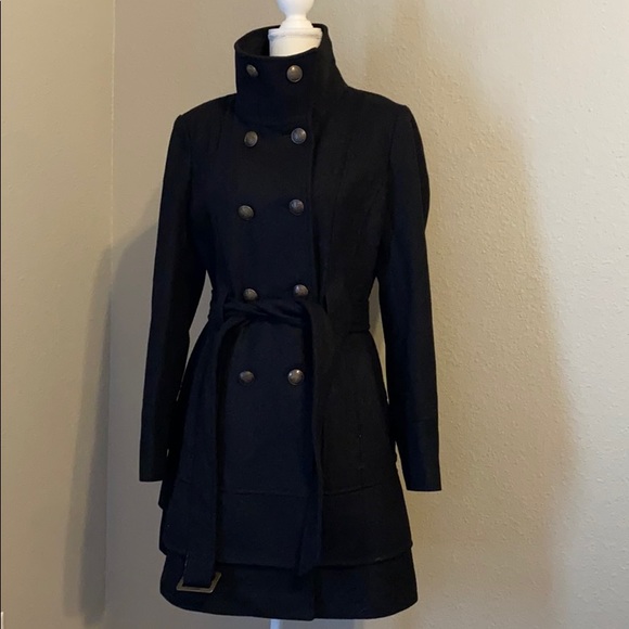 New York & Company Jackets & Blazers - New York & Company Black Double Breasted Pea Coat